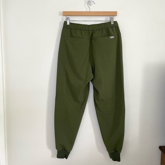 Figs Tansen Jogger Scrub Pants Limited Edition Dark Olive Small Short - Picture 3 of 13